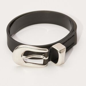 Our Legacy grey Shadow Rubber belt clear translucent western buckle designer